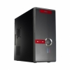 Корпус Asus TA B72, ATX 450/500W (ном./макс.), серо-красный, 2*USB 2.0, Audio/Mic, 8см вентилятор