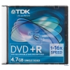Диск DVD+R TDK 4.7Gb SL/10 Slim 16x (1 шт.) (t19447)