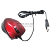 OKLICK Optical Mouse <525XS> <Red&Black> (RTL) USB 3btn+Roll, уменьшенная <56480>
