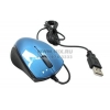 OKLICK Optical Mouse <525XS> <Blue&Black> (RTL) USB 3btn+Roll,уменьшенная <56479>
