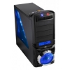 Корпус AeroCool VX-E black w/o PSU ATX 2*USB audio 2*fans front Blue LED (EN52689)