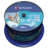 Диск CD-R Verbatim 700Mb 52x Cake Box (50шт) Printable (43309) (мин.кол.4)