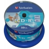 Диск CD-R Verbatim 700Mb 52x Cake Box (50шт) Printable (43438) (мин.кол.4)