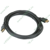 Кабель HDMI Flextron "Базовый" CHH-BAS-3.0-01-P1, медь 30AWG, позолоченные контакты (3.0м) (oem)