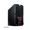 Корпус Asus TA K82, ATX 450/500W (ном./макс.), черно-красный, 2*USB 2.0, Audio/Mic, 8см вентилятор