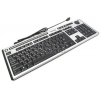 Клавиатура Chicony KU-0420 Black&Silver <USB>  104КЛ+17КЛ М/Мед
