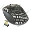 "Мышь" A4Tech "G-Cube ChatRoom G7CR-60B" оптич., беспров., 2кн.+скр., черный, с рисунком (USB) (ret)