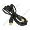 Удлинитель USB2.0 Flextron "CU2-AFAM-1.5-01-B1", медь 28+24AWG, позолоченные контакты, с ферритовыми кольцами (1.5м) (oem)