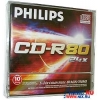 CD-R  PHILIPS            700MB 24X SP. уп.10 шт.