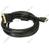 Кабель-переходник DVI-D Single Link<->HDMI Flextron "Базовый" CHD-BAS-3.0-01-P1, медь 28AWG, позолоченные контакты, с ферритовыми кольцами (3.0м) (ret)