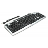 Клавиатура CBR <KB-300M> Silver&Black  <USB> 107КЛ+9КЛ М/Мед
