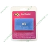 Устройство чтения карт памяти CF/SDHC/MMC/microSD/MS/M2/XD 3Q "CRM026-H", внешн., синий (USB2.0) (ret)