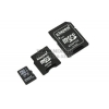 Kingston <SDC4/32GB-2ADP>  (microSDHC) Memory Card 32Gb Class4 + microSD-->SD + microSD-->miniSD Adapters