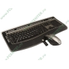Комплект клавиатура + мышь Microsoft "Wireless Laser Desktop 6000 v3" XSA-00017, беспров., эрг., серебр.-черный (USB) (ret)