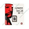 Карта памяти 16ГБ Kingston "SDC4/16GBSP" Micro SecureDigital Card HC Class4 