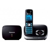 Р/Телефон Dect Panasonic KX-TG6541RUB (черный, телефон с автоответчиком + ретранслятор)