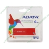 Накопитель USB flash 4ГБ A-DATA "AC003-4G-RRD", красный (USB2.0) 