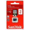 Карта памяти MicroSD 2Gb SanDisk (SDSDQM-002G-B35)