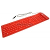 Клавиатура AgeStar <AS-HSK810FA-Red> <USB&PS/2> 109КЛ, гибкая