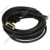 Кабель-переходник DVI-D Single Link<->HDMI Flextron "Базовый" CHD-BAS-7.5-01-P1, медь 26AWG, позолоченные контакты, с ферритовыми кольцами (7.5м) (oem)