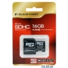 Карта памяти MicroSDHC 16GB Silicon Power Class10 + 2 Adapter (SP016GBSTH010V30)