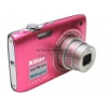 Nikon CoolPix S3100 <Pink> (14.0Mpx, 26-130mm, 5x, F3.2-6.5, JPG, SDXC, 2.7", USB2.0, AV, Li-Ion)