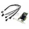 Microsemi/Adaptec RAID 6405 ASR-6405 KIT PCI-Ex8, 4-port SAS/SATA 6Gb/s RAID 0/1/1E/10/5/5EE/6/50/60,  Cache 512Mb