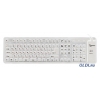 Клавиатура Gembird KB-109F-W-RU , combo USB+ PS/2, гибкая, белый