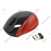 OKLICK Wireless Optical Mouse <412SW> <Black&Red> (RTL) USB 3btn+Roll, уменьшенная <88930>