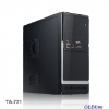 Корпус Vento (Asus) TA 721, ATX, 450/500W (ном./макс.), Black/Silver, 2*USB 2.0 /Audio/Fan 8см