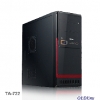 Корпус Vento (Asus) TA 722, ATX, 450/500W (ном./макс.), Black/Red, 2*USB 2.0 /Audio/Fan 8см