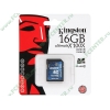 Карта памяти 16ГБ Kingston "SD10G2/16GB" SecureDigital Card HC Class10 