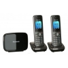 Р/Телефон Dect Panasonic KX-TG8612RUM (серый металлик, 2 трубки)