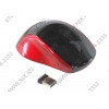 OKLICK Wireless Optical Mouse <412MW> <Black-Red> (RTL)  USB 3btn+Roll <59889>
