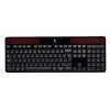 Клавиатура Logitech K750 черный USB беспроводная slim Multimedia (920-002938)