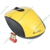 "Мышь" A4Tech "G7-630N-3" оптич., беспров., 2кн.+скр., желтый-черный (USB) (ret)