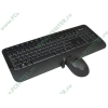 Комплект клавиатура + мышь Microsoft "Wireless Desktop 2000" M7J-00012, беспров., черный (USB) (ret)