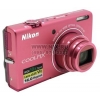 Nikon CoolPix S6200 <Pink> (16Mpx, 25-250mm, 10x, F3.2-5.8, JPG, SDXC, 2.7",  USB2.0, AV,HDMI, Li-Ion)