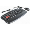 Клавиатура + мышь A4 KX-2810BK клав:черный мышь:черный USB Multimedia Gamer