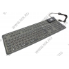 Клавиатура AgeStar <AS-HSK830M-Black> <USB&PS/2> 110КЛ+18КЛ М/Мед, гибкая