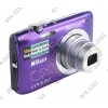 Nikon CoolPix S2600 <Purple> (14.0Mpx, 26-130mm, 5x, F3.2-6.5, JPG,SDHC, 2.7", USB2.0, AV, Li-Ion)