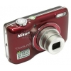 Nikon CoolPix L26 <Red> (16.1Mpx, 26-130mm, 5x, F3.2-6.5, JPG, SDXC, 3.0", USB2.0, AV, AAx2)
