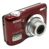 Nikon CoolPix L25 <Red> (10.1Mpx, 28-140mm, 5x, F2.7-6.8, JPG, SDXC, 3.0", USB2.0, AV, AAx2)