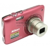 Nikon CoolPix S3300 <Pink> (16.0Mpx, 26-156mm, 6x, F3.5-6.5, JPG, SDHC/SDXC, 2.7", USB2.0/AV, Li-Ion)
