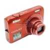 Nikon CoolPix S6300 <Red> (16Mpx, 25-250mm, 10x, F3.2-5.8, JPG,SDXC, 2.7", USB2.0, AV,HDMI, Li-Ion)