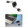 Кабель зарядки Roll-Up USB - micro USB (m-m), сматывающийся, черный, Hama     [ObG] (H-104825)