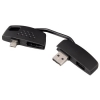 Адаптер для зарядки и передачи данных Piccolino, USB-micro USB, в виде брелка, черный, Hama     [ObG] (H-115037)