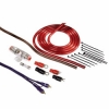Набор соединителей для кабеля 16 кв.мм, 14 шт., позолоченные контакты, черный/красный, Hama     [ObR] (H-62452)