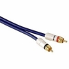 Кабель 2xRCA "тюльпан" (m-m) Cartec Blue, позолоченные контакты, 0.75 м, ***, черный, Hama     [ObR] (H-82100)