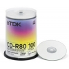 CD-R TDK        700МБ, 80 мин., 48x-52x, 100шт., Cake Box, Printable, (t19884), записываемый компакт-диск (CDR-C100P/TDK)